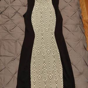 Black and White Patterned Dress